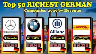 TOP 50 RICHEST GERMAN COMPANIES 2025 by revenue