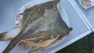 камбала на мангале