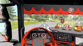 Euro Truck Simulator 2 (v1.38) - Scania S Next Gen Tuning V8 Sound + Skin + Interior [SCS Trailer]