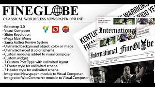 Fineglobe - Classic Newspaper Theme | Themeforest Website Templates and Themes
