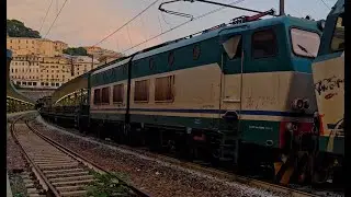 Trasporto rotaie loco titolare E652 158 E652 088 in composizione E656 570