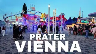Prater Vienna, Walking Tour 4K UHD