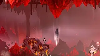 Afterimage - Lava Horns Boss Fight (No Damage Advance Mode)