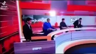 Espn guy gets destroyed by something
