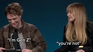 Robert Pattinson and Jennifer Lawrence acting like chaotic siblings 