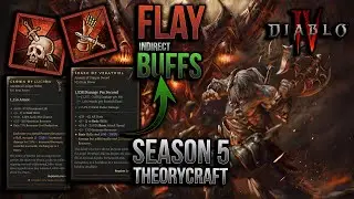 Diablo IV Season 5 🔥 Flay Barbarian build THEORY-craft❗Can it best Bash 👀 New Uniques are INSANE