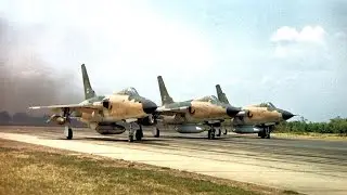 Republic F 105 Thunderchief in action during Vietnam