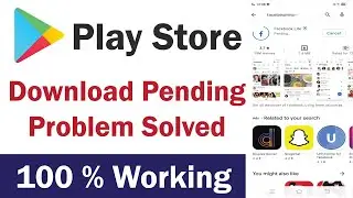 Play Store Pending Problem Solved | Fixed Play Store Download Pending Problem