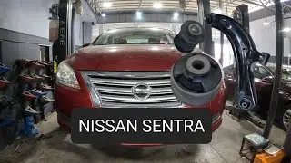 замена сайлентблока переднего рычага... Nissan Sentra 2013 - 2019 