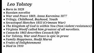 Leo Tolstoy