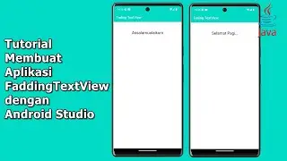 Tutorial Membuat Aplikasi FadingTextView dengan Android Studio