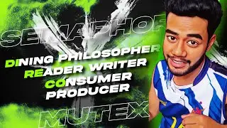 OS | Simplified: Dining Philosopher, Reader-Writer & Producer-Consumer Explained with example | D-27