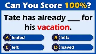 Present Perfect Quiz | Test And Quiz Institution | Part 31