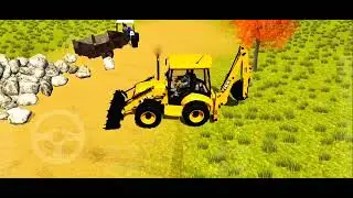 Power full JCB loading to tractor 🚜 trolly to load || Official Gaming || 