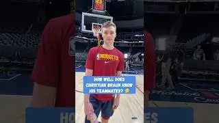 How Well Does Christian Braun Know His Nuggets Teammates? 🤔 #shorts