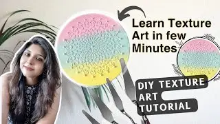 कुछ मिनटो में सीखे #Texture Art बनाने का सबसे आसान तरीका 😱😱😱 | TextureArt Tutorial |Wall Decor Ideas
