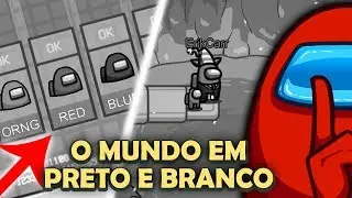 DESAFIO do PRETO E BRANCO no NOVO MAPA - Among Us Polus Map