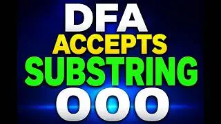 DFA Accepts Substring 000 | Automata Theory