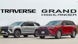 Toyota's Nightmare? 2024 Chevy Traverse vs Toyota Grand Highlander. 3Row SUV Battle!