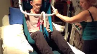 Hoist transfer MND/ALS patient