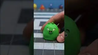 OBESE Pig From Angry Birds! Polymer Clay Tutorial #angrybirds #polymerclay #angrybirdsshort