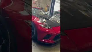 Fujimura 370z in for some goodies #FujimuraRocketDancer #Nissan #370z #CarbonFiber #RaysWheels