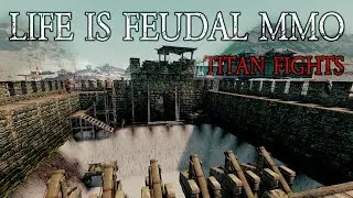 Life is Feudal: MMO - The Assault - Titan Fight #7 - Red vs Purple
