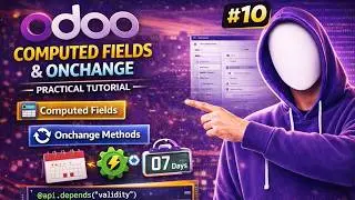 Odoo Computed Fields & Onchange Methods Tutorial | Odoo Development Course | video #10