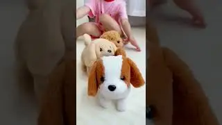 This simulated electric toy dog is so cute, my baby really likes it, #baby #toys #babygoods
