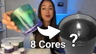 Fiz uma Vela da Galáxia (Misturando 8 Cores) - DIY
