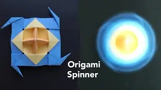 Origami Spinner/ Paper Craft/ Paper Spinning Top