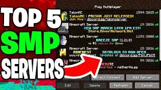 *NEW* Top 5 MINECRAFT SURVIVAL SMP Servers To join in 26.1
