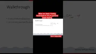 Watch full Tutorial on What are Static Testing Techniques & why to perform static testing 