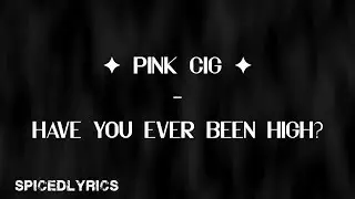 ✦ pink cig ✦ - Have You Ever Been High? (Lyrics)