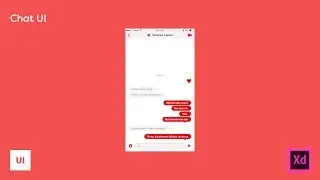 Designing with Adobe Experience Design - Chat Page