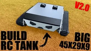 how to build a DIY powerful metal rc robot tank V2.0