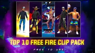TOP 10 CLIPS PACK | FREE FIRE CLIPS 🥵💫 FF EMOTE CLIPS PACK | FREE TO USE #80