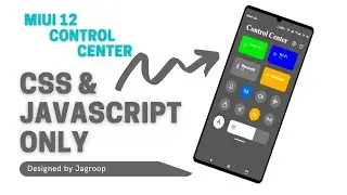 MIUI 12 Control Center - html,css & Javascript only - Asp.Net C#  