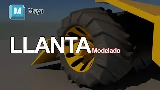 Como Modelar una llanta de tractor en Autodesk Maya Tutorial  paso a paso fácil y sencillo.