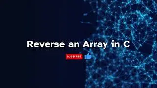 Reverse an Array in C #coding #c #tutorial #developer #programming #array