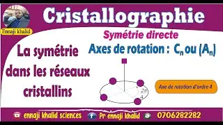 Les axes de rotation d'ordre n  Axes propres