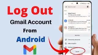 How to sign out from gmail on android phone | Logout Google Account (Google New Update)