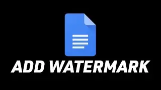 How To Add Water Mark To Google Docs