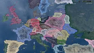If Europe was divided differently after ww1 - Hoi4 TImelapse