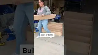 EASY oak shoe tower  | Woodworking Skills 🔥| Wood Girl #woodtok #shorts #woodworking #diy