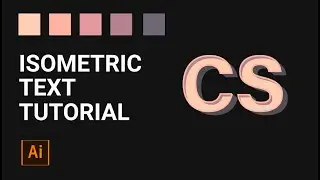 Isometric Text Effect | Adobe Illustrator Tutorial