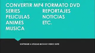 Convertir vídeos MP4 a formato DVD