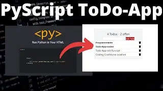 PyScript - Todo App - Web Development mit nativem Python