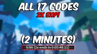 All 17 2x ( Double EXP CODES ) In 2 Minutes...! - Blox Fruits