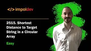 Shortest Distance to Target String in a Circular Array | LeetCode 2515 - Python